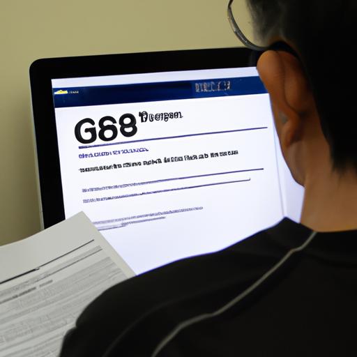 Người đọc các điều khoản và điều kiện của Go88 trên máy tính của mình